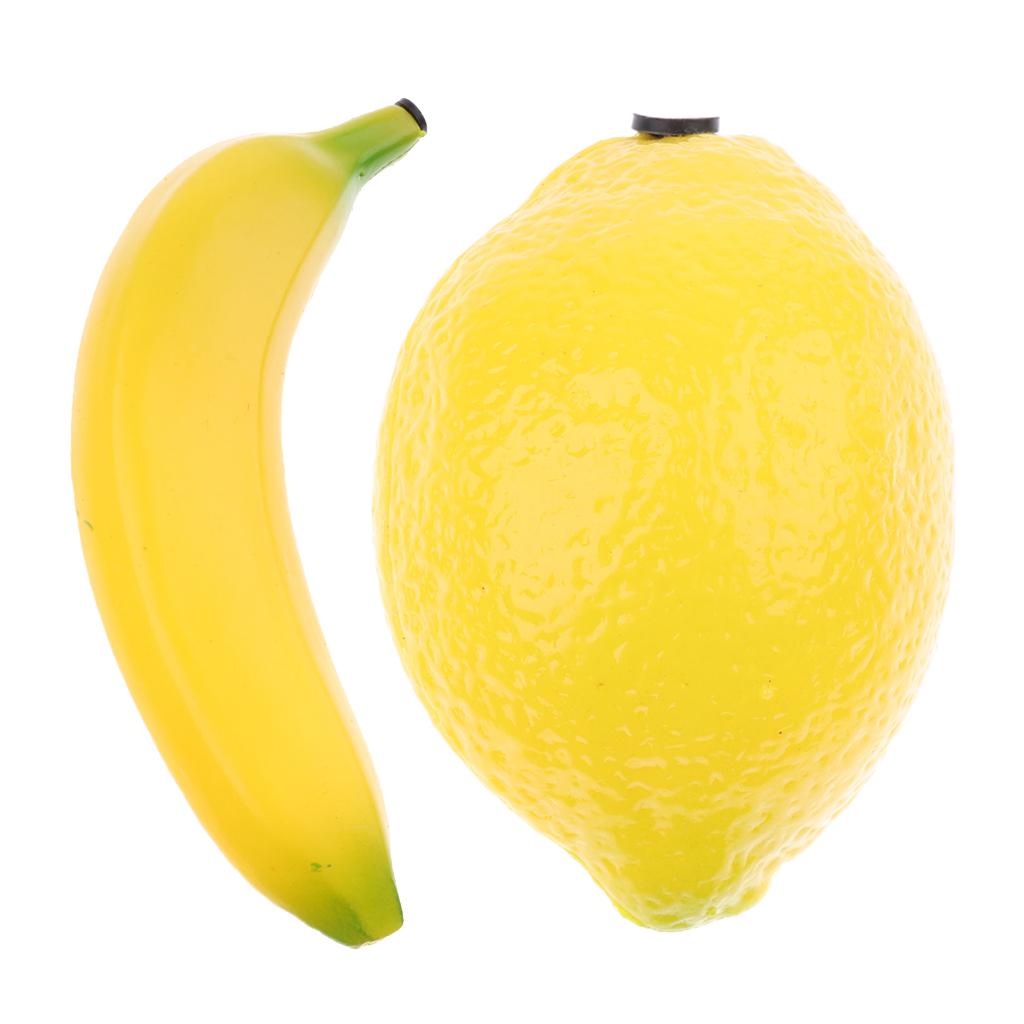 Banana Lemon Fruit Shaker Musical Maraca Rattles for Children Kids