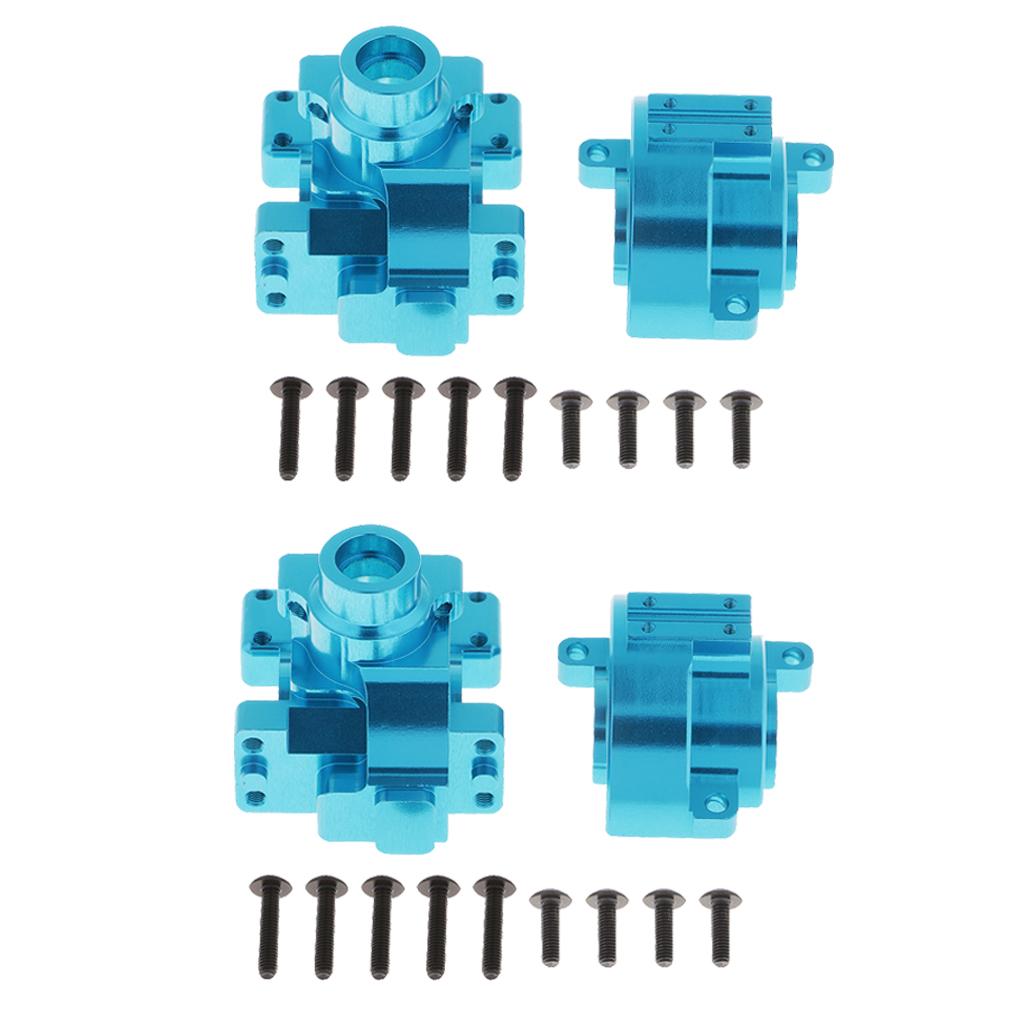 2pcs 102075 (02051) Aluminum Gear Box for HSP 94111 94123 Upgrade Parts Blue