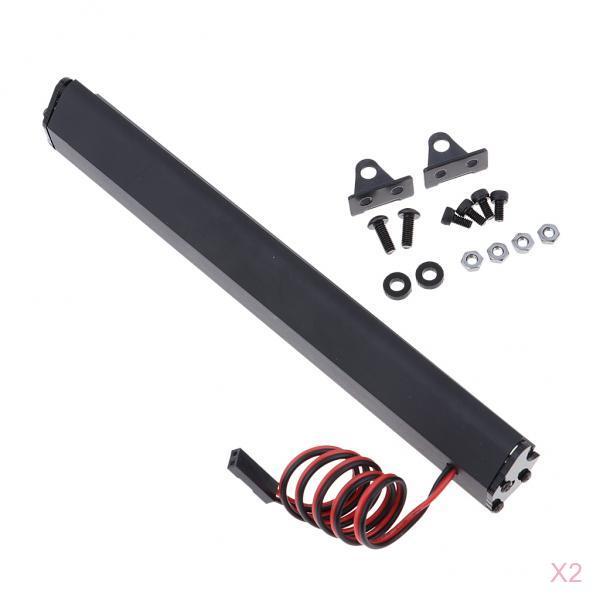 2pc LED Light Bar Bright Lamp for SCX10 90046 D90 TRX4 1/10 Crawler