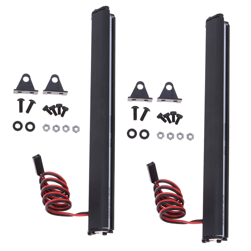 2pc LED Light Bar Bright Lamp for SCX10 90046 D90 TRX4 1/10 Crawler