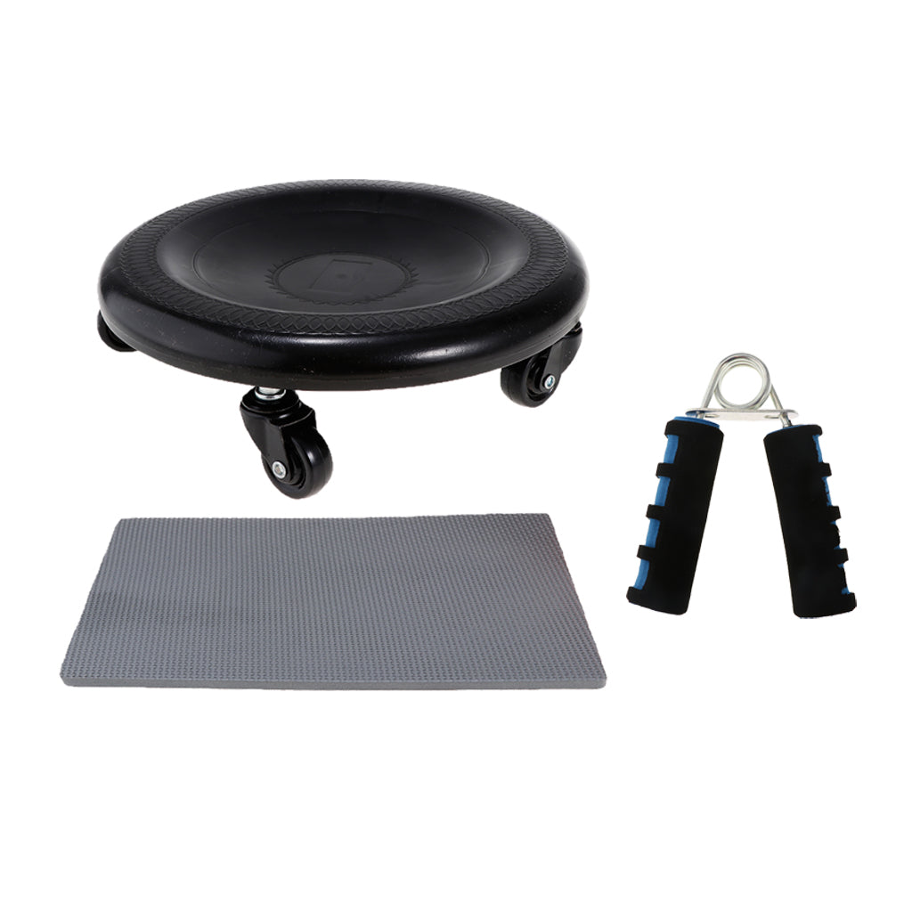 Abdominal Wheel Roller Workout AB Muscle Exerciser & Hand Grip Strengthener