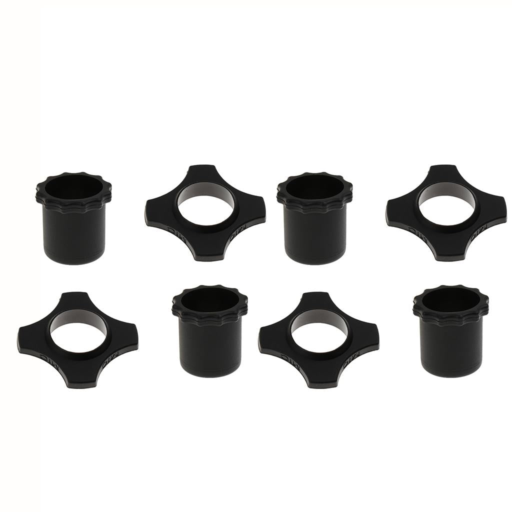 4 Set Mic Slip Holder Roller Microphone and Button Rod Sleeve Set Black