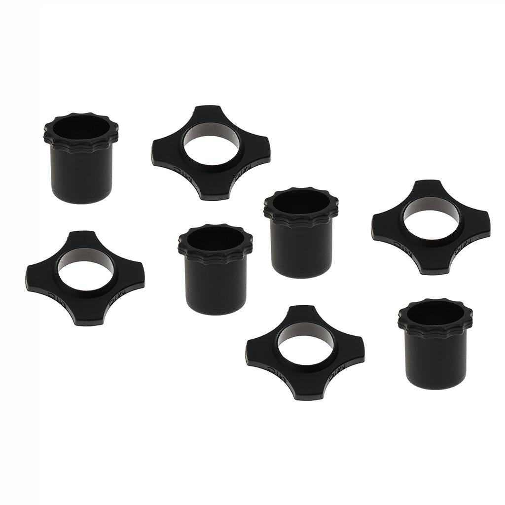 4 Set Mic Slip Holder Roller Microphone and Button Rod Sleeve Set Black