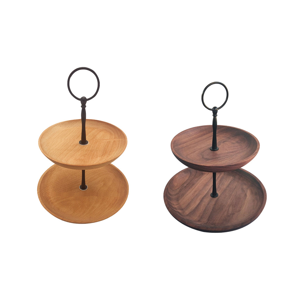2 Kind Wooden Cupcake Stand Party Wedding Dessert Pastry Cake Tower