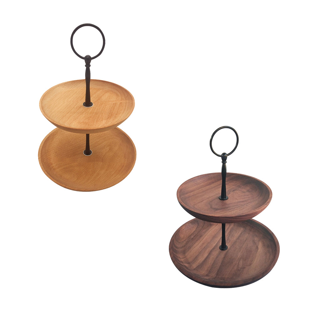 2 Kind Wooden Cupcake Stand Party Wedding Dessert Pastry Cake Tower