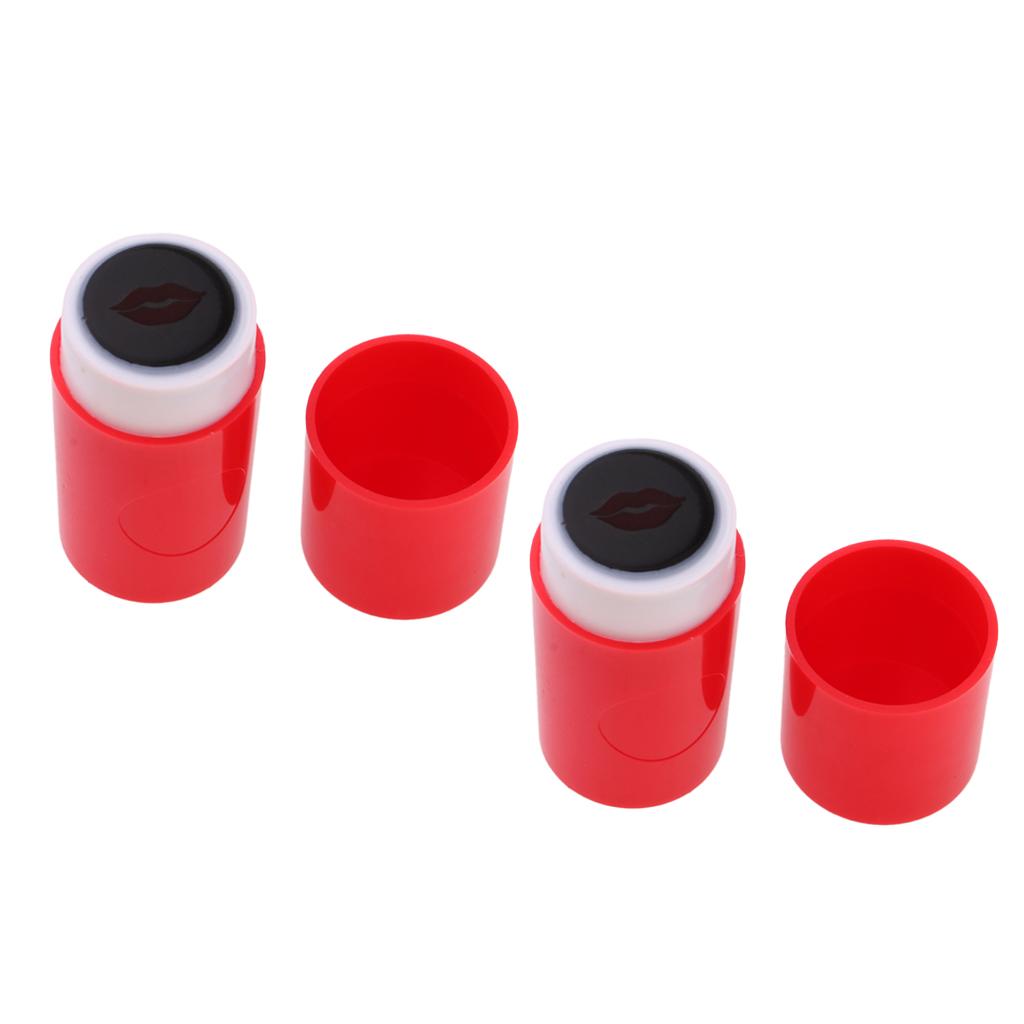 2pcs Colorfast Quick-dry Golf Ball Stamp Stamper Marker Impression Seal Lips