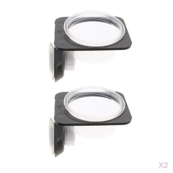 4Pcs Suction Mini Worm Dish Reptile Gecko Ledge Feeder Corner Space Saving