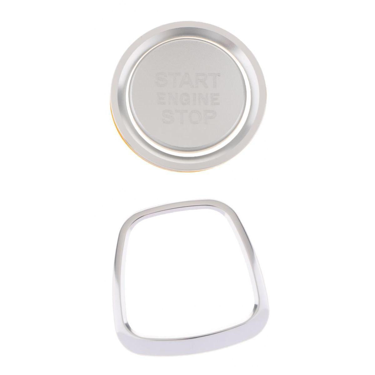 3 Piece Engine Start Ignition Button Sticker+ Wheel Sticker Badge Trim