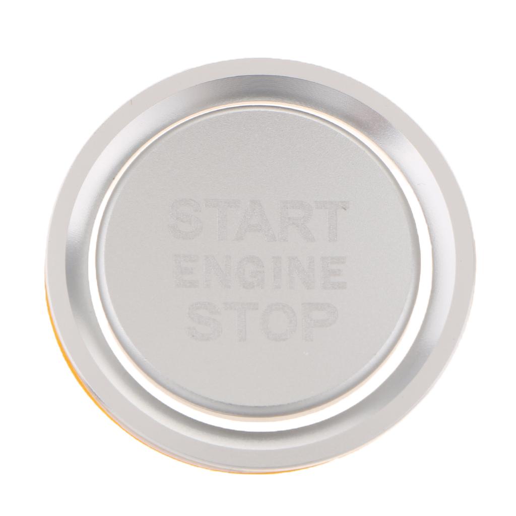 3 Piece Engine Start Ignition Button Sticker+ Wheel Sticker Badge Trim