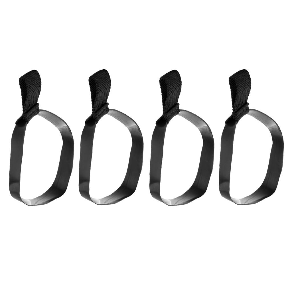 4 Pieces Elastic Rubber Scuba Diving Stage Tank Bottle Hose Retainer Band L