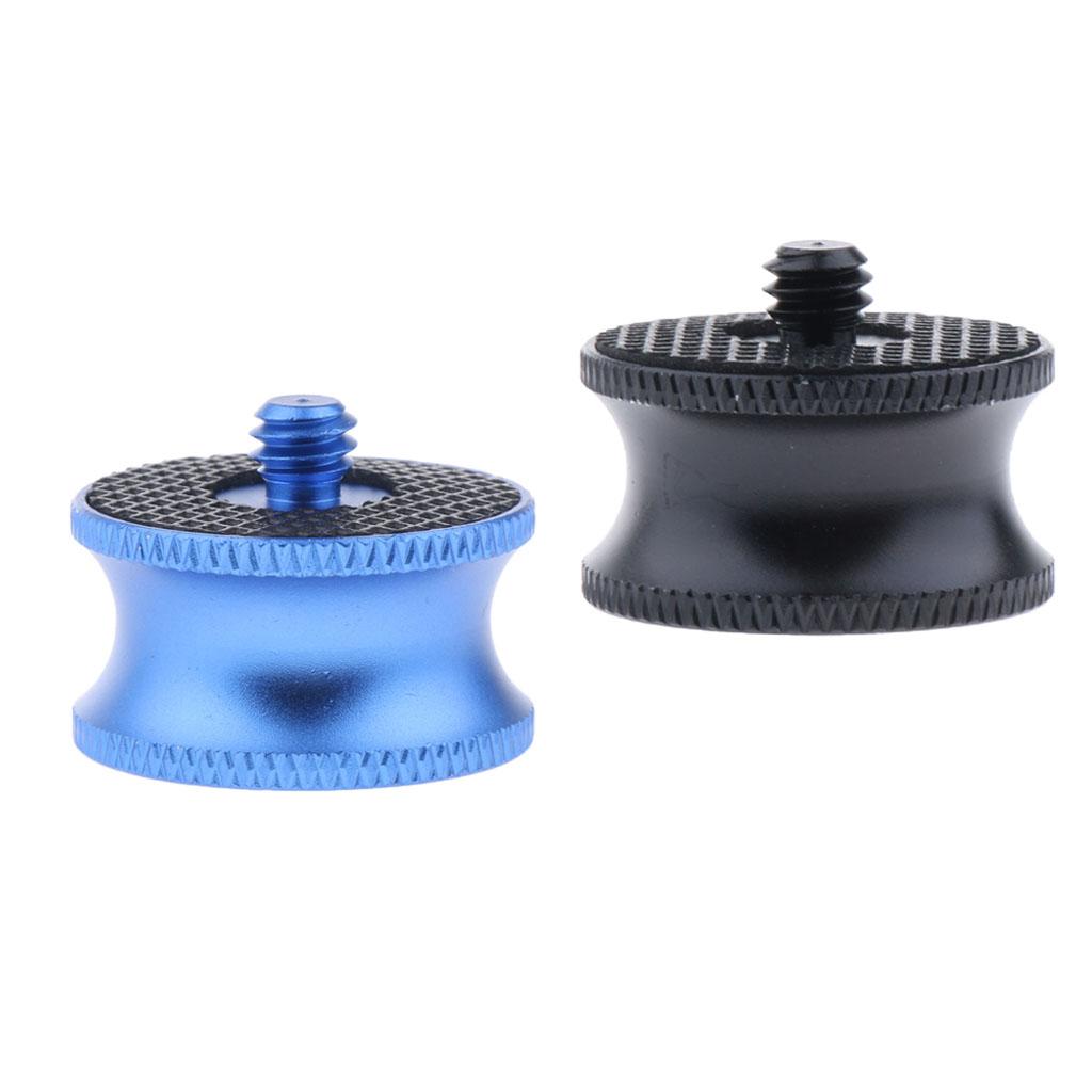 2Pieces 1/4 Male to 3/8" Female Adapter Converter for Tripod Monopod Camera"