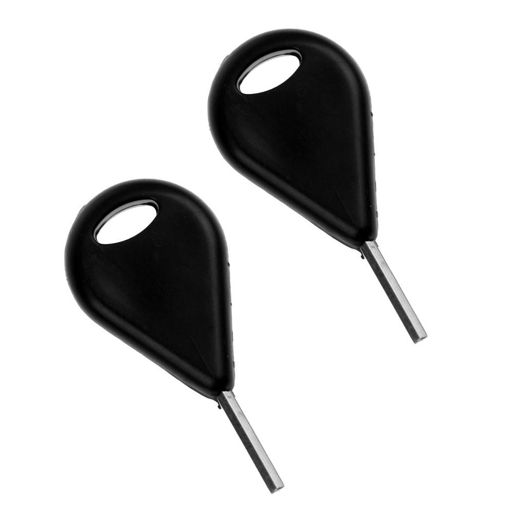 2Pcs Black Surfboard Fin Key Surf Board Longboard Surfing Board Accessories