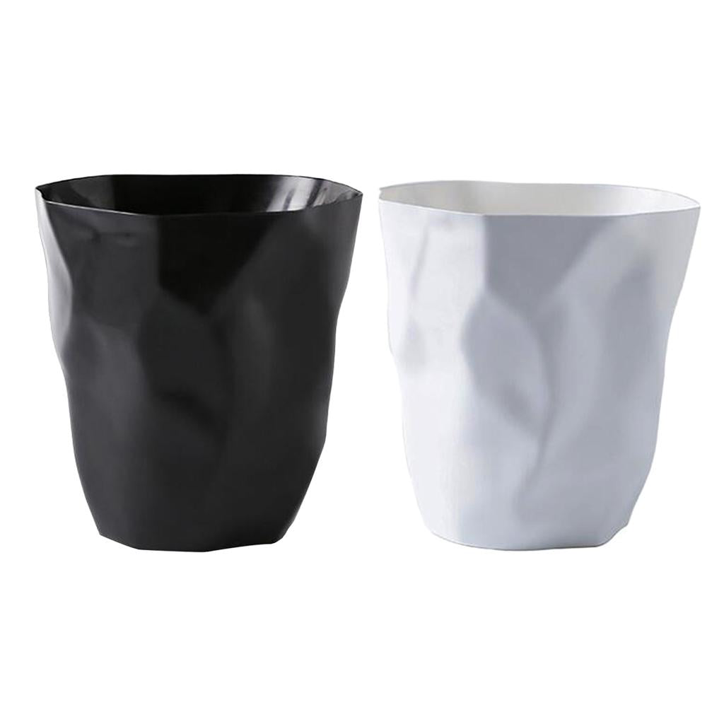 2x Large Size Irregular Trash Can Waste Dustbin for Home Office Car