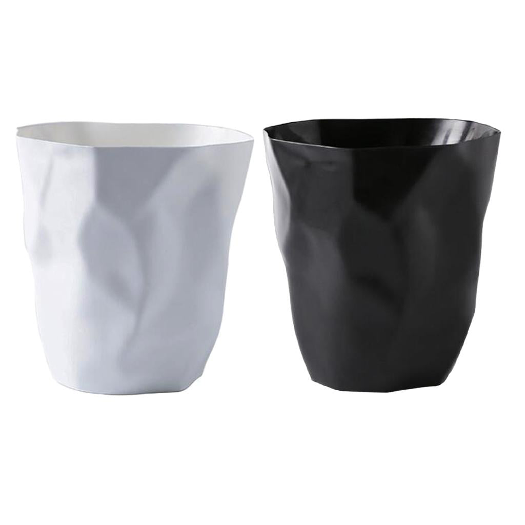 2x Large Size Irregular Trash Can Waste Dustbin for Home Office Car