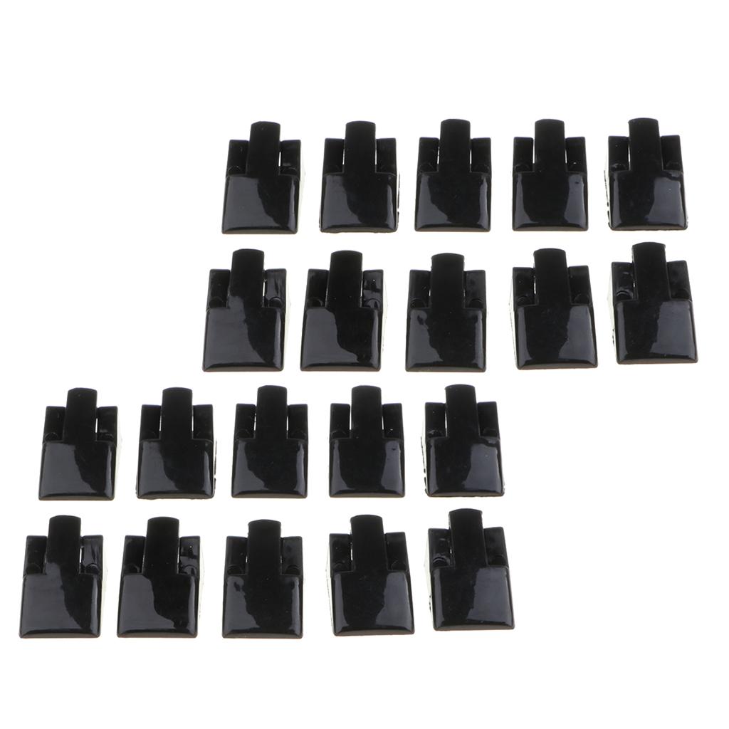20x Black Jewelry Tray Finger Ring Display Stand Holder Ring Showcase