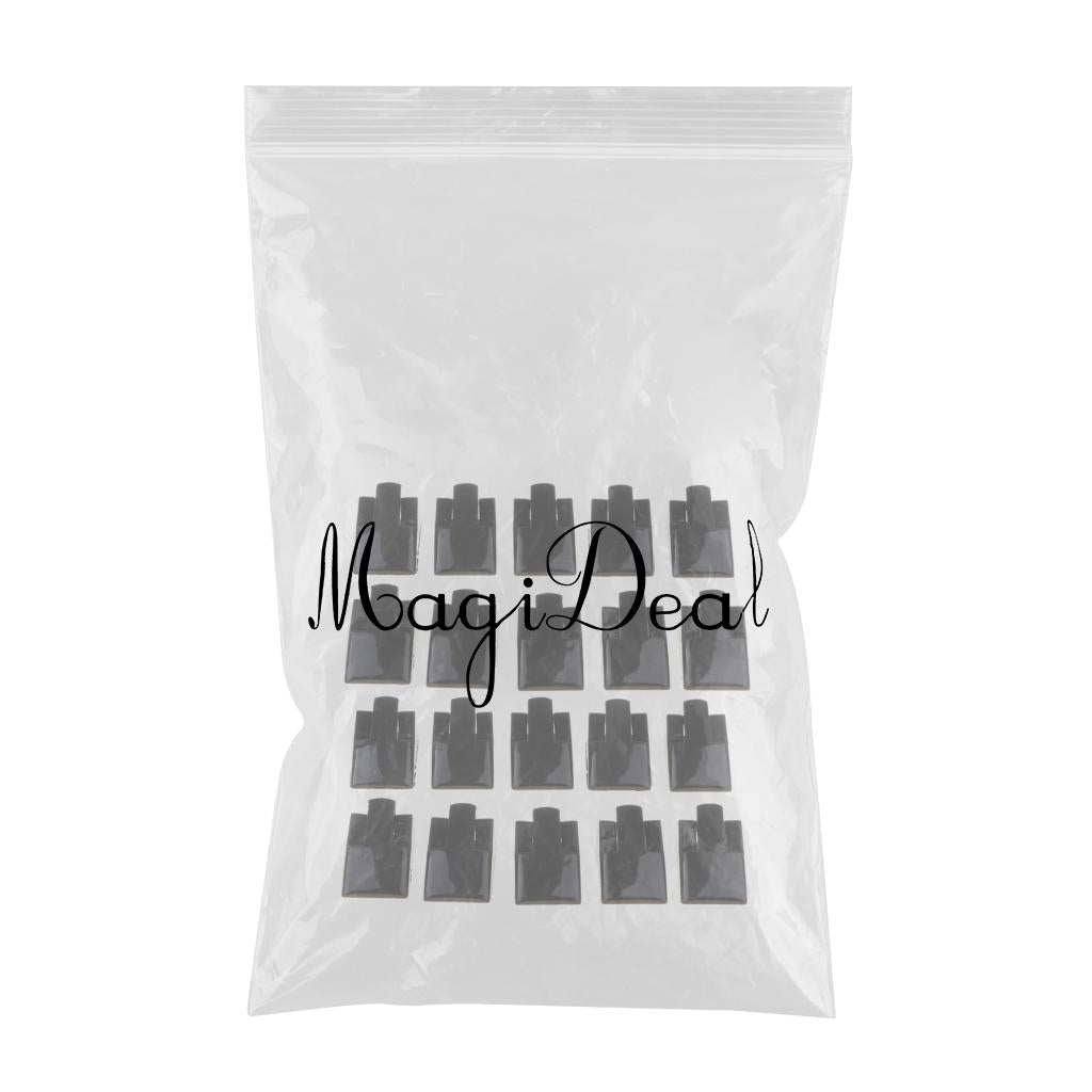 20x Black Jewelry Tray Finger Ring Display Stand Holder Ring Showcase