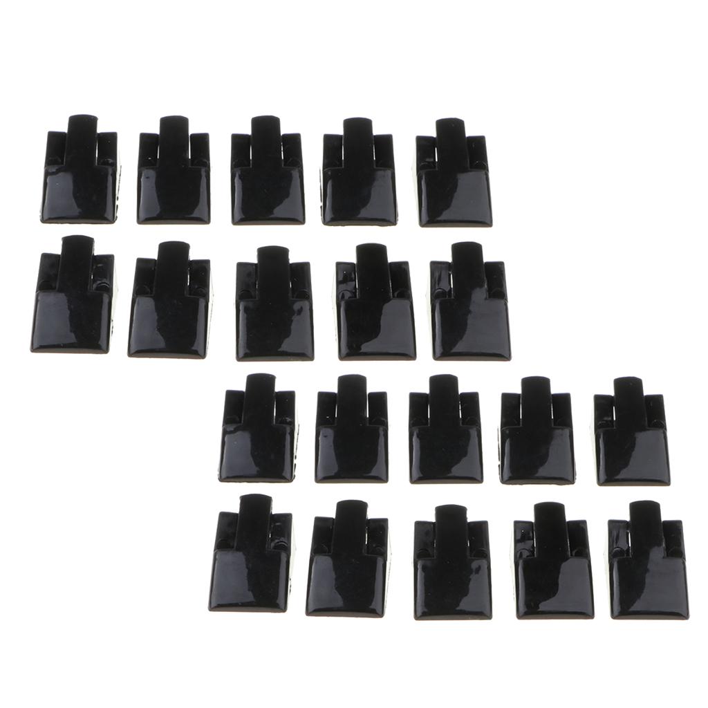 20x Black Jewelry Tray Finger Ring Display Stand Holder Ring Showcase