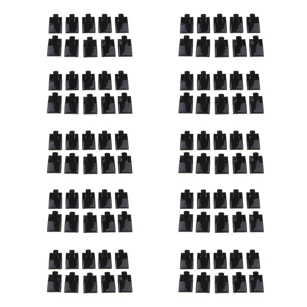 100x Black Jewelry Tray Finger Ring Display Stand Holder Ring Showcase