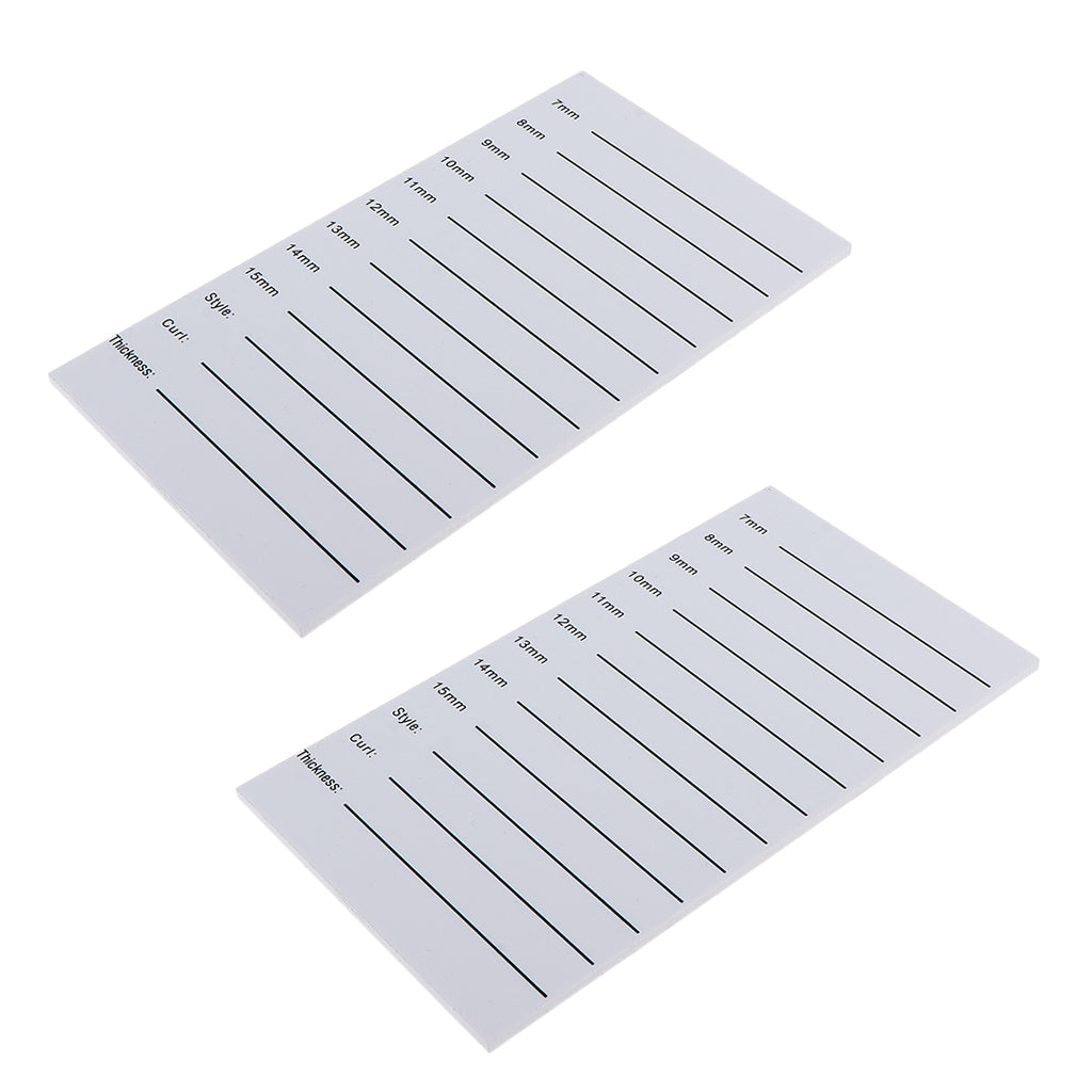 2x Plastic Eyelash Extension Tray Glue Pallet Holder Lash Plate Stand Board