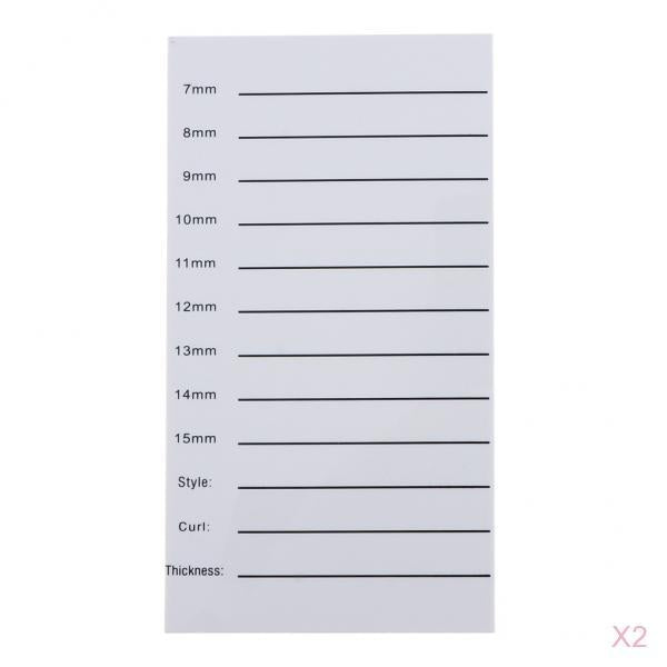 2x Plastic Eyelash Extension Tray Glue Pallet Holder Lash Plate Stand Board
