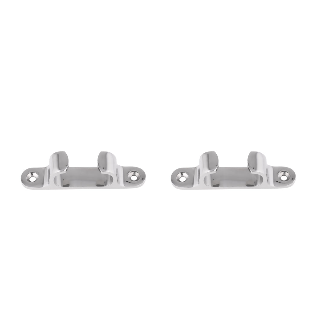 2pcs Stainless Steel Line Straight Fairlead Bow Chock Marine Boat Cleat S&M