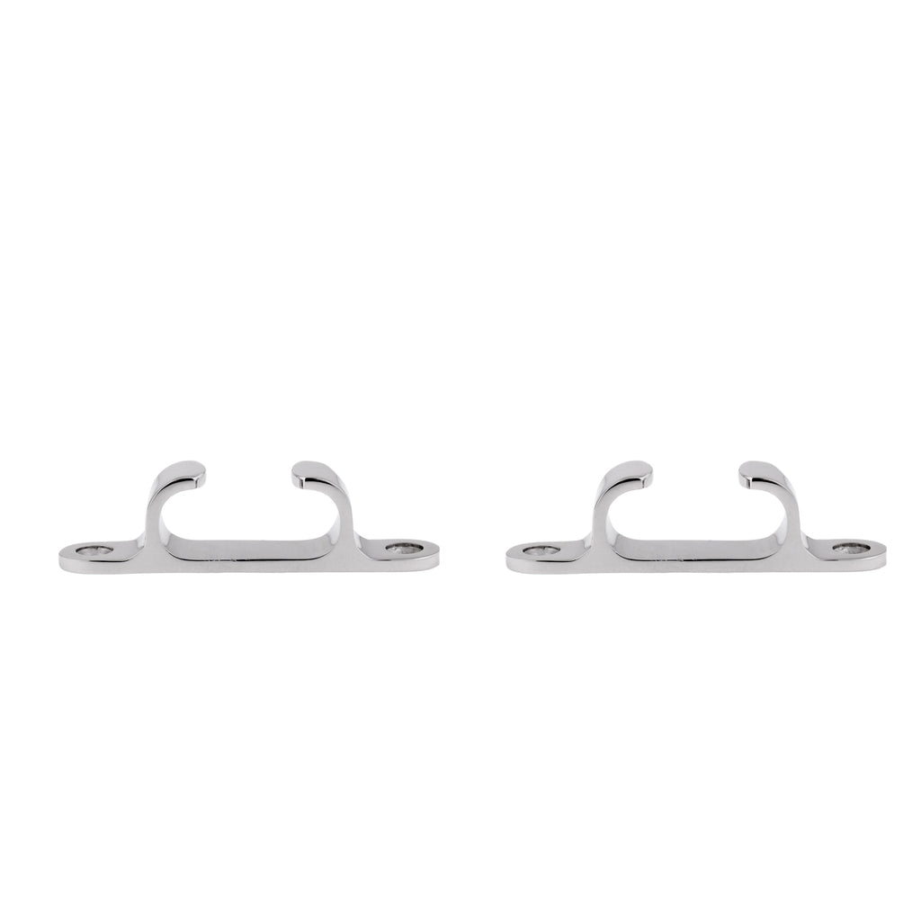 2pcs Stainless Steel Line Straight Fairlead Bow Chock Marine Boat Cleat S&M