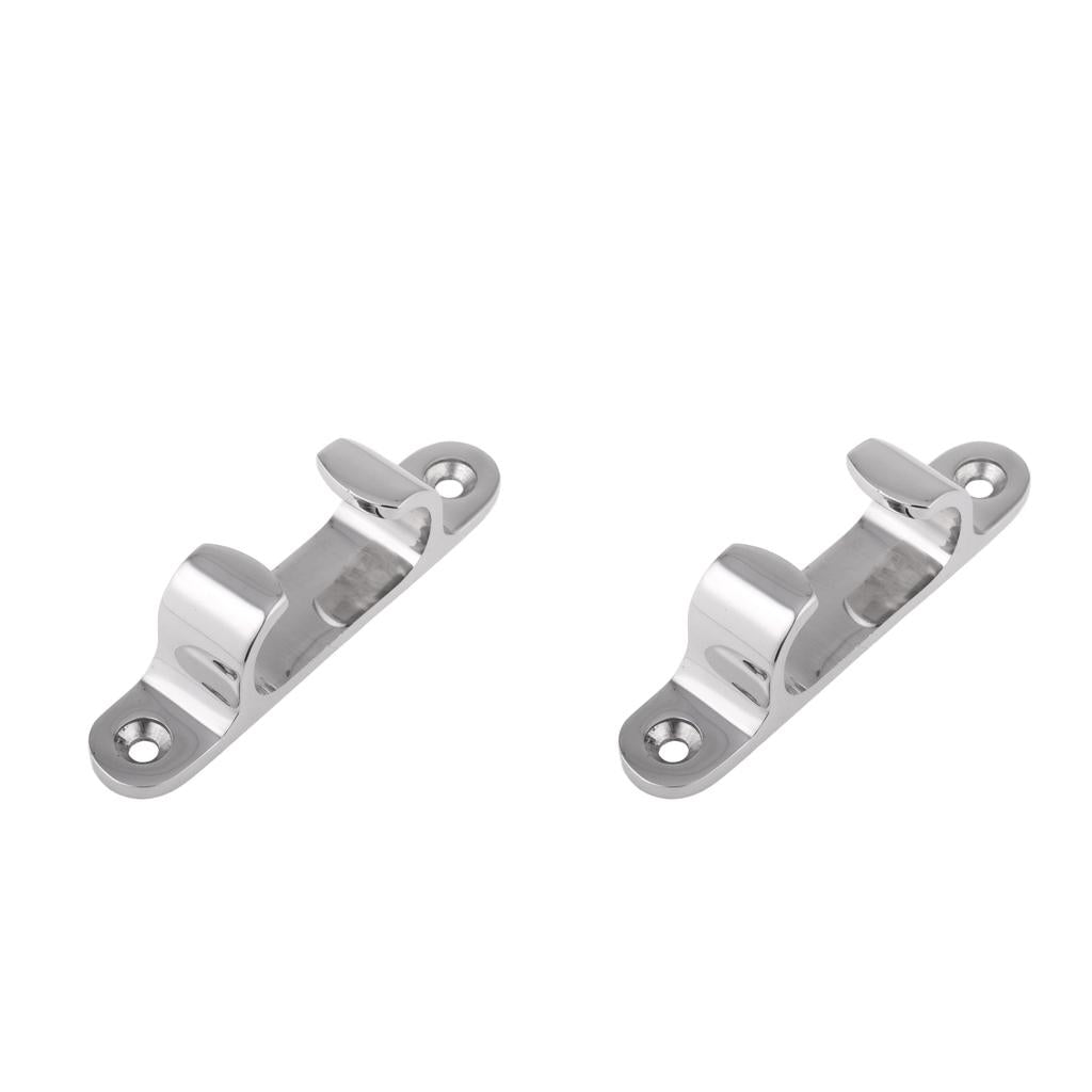 2pcs Stainless Steel Line Straight Fairlead Bow Chock Marine Boat Cleat S&M