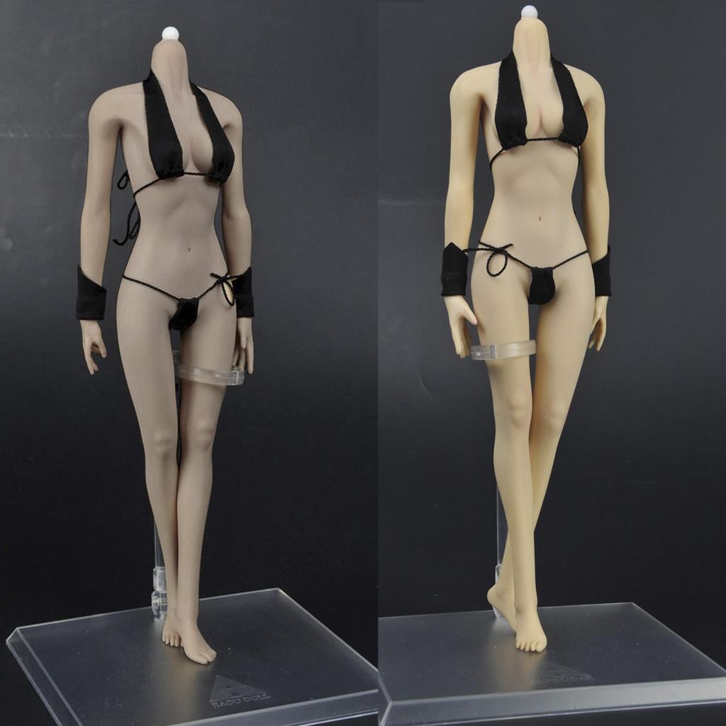 1/6 Scale Seamless Small Busts Female Body DIY for 12'' Hot Toys Head Sculpt