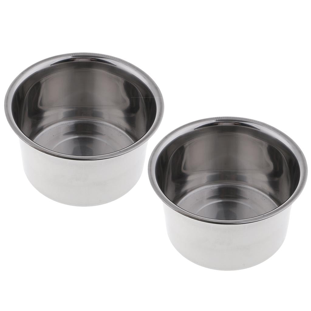 2x Stainless Steel Wax Melting Pot Double Boiler Base for Candle Soap Making