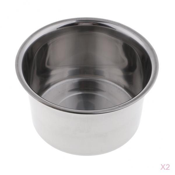 2x Stainless Steel Wax Melting Pot Double Boiler Base for Candle Soap Making