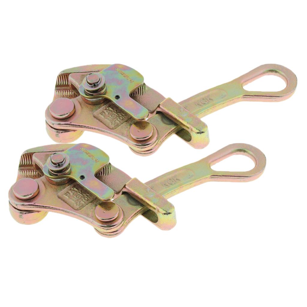 2pcs Insulated Wire Grip Clamp Wire Pulling Tightening Tool 2 Tons Load