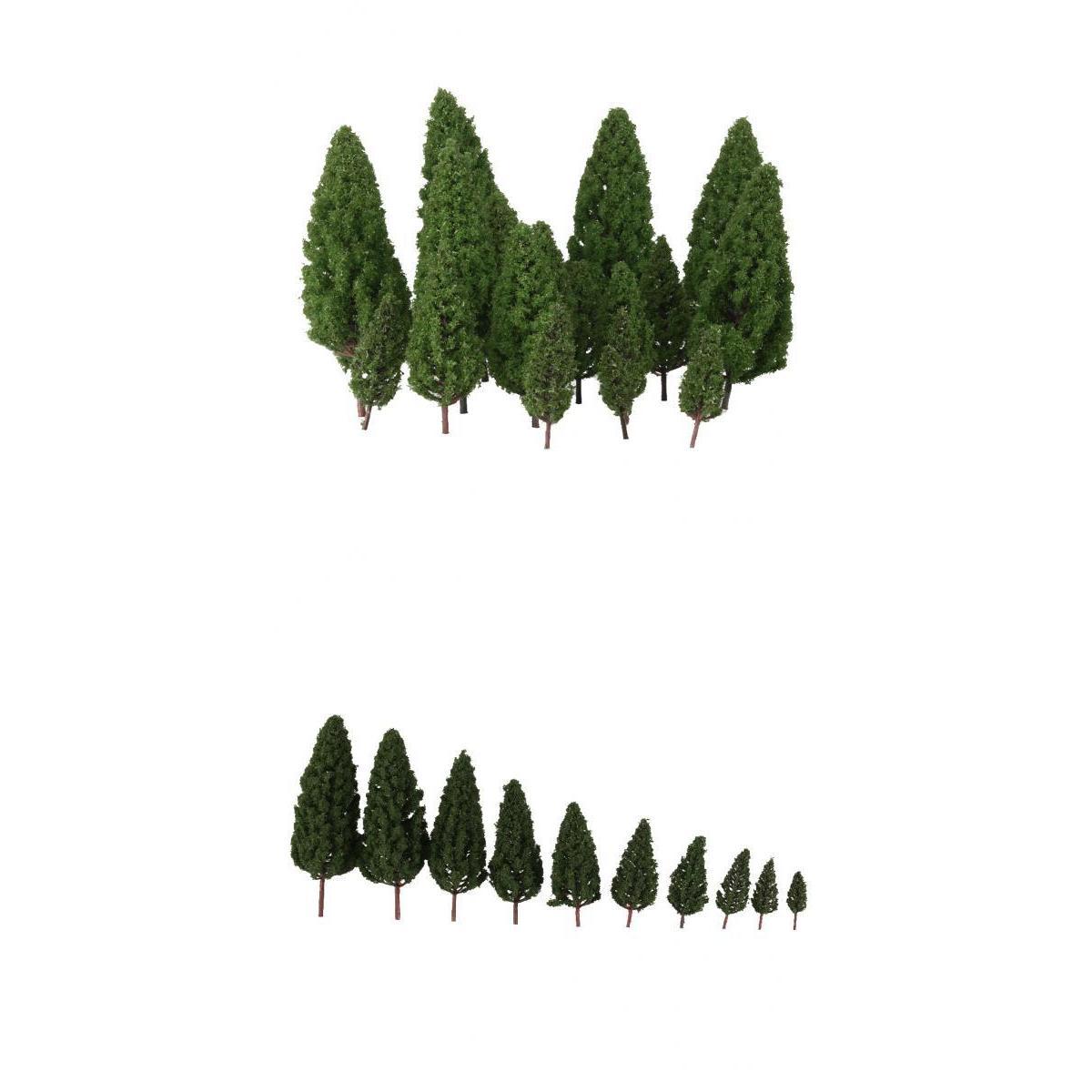 40 pack of Tower Shaped Trees Model Train Scenery Landscape 1:50-400 Sacle