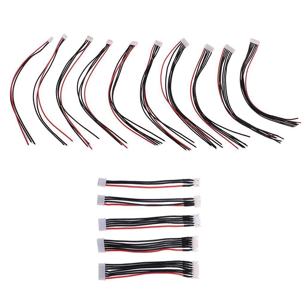 15pcs JST-XH Connector 2-6S Imax B6 Balance Charger Cable Wire Adapter
