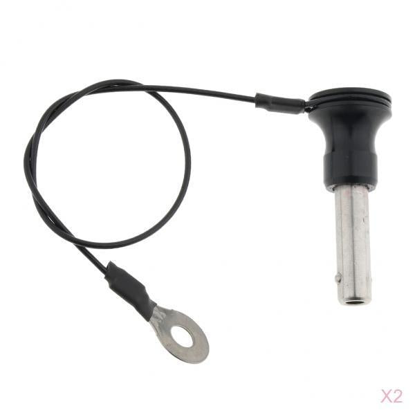 2 Pieces Stainless Steel Ball Lock Quick Release Pin Push Button 8mm-20mm