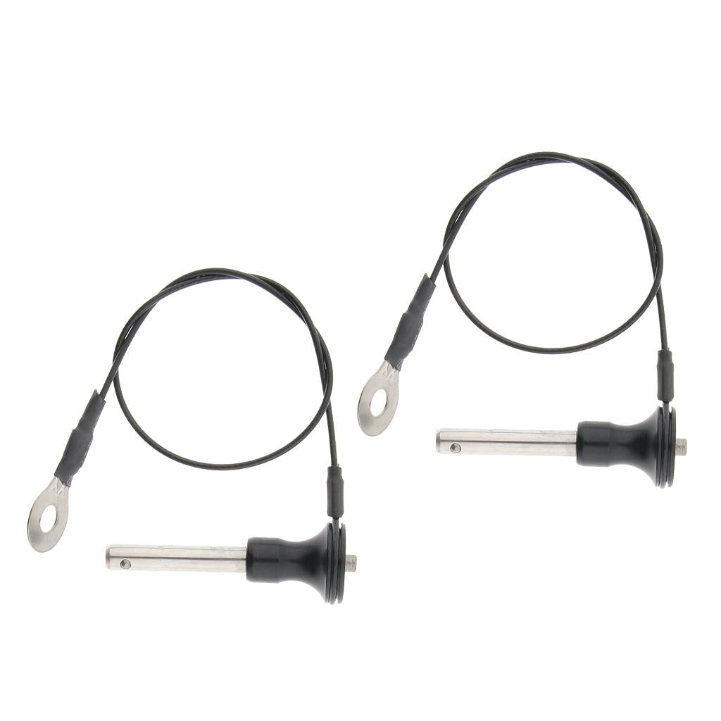 2 Pieces Stainless Steel Ball Lock Quick Release Pin Push Button 8mm-45mm
