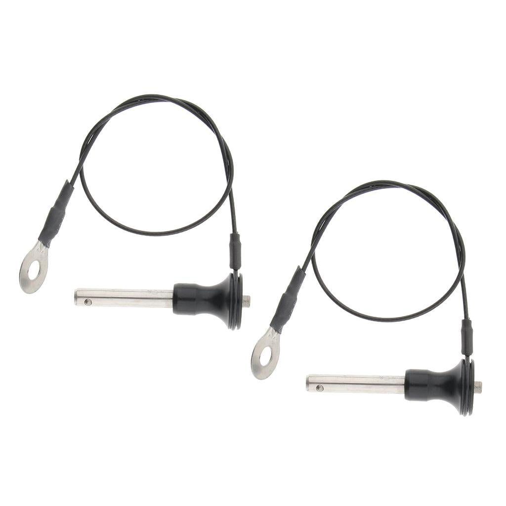 2 Pieces Stainless Steel Ball Lock Quick Release Pin Push Button 8mm-45mm