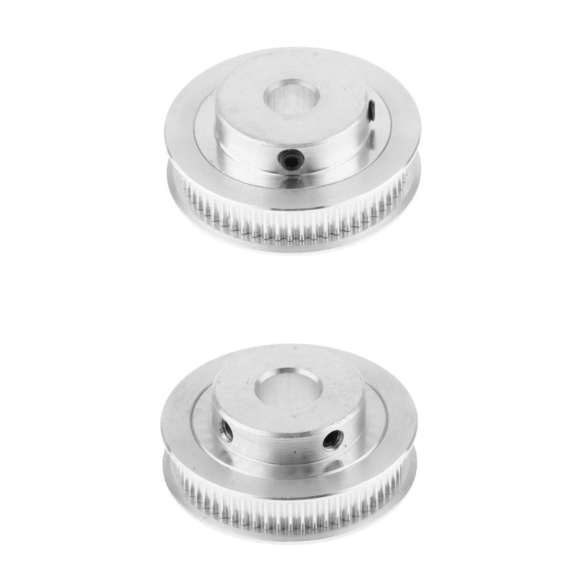 2PCS Aluminum Timing Belt Pulley 60Tooth for 3D Printer Inner Hole 8mm+10mm