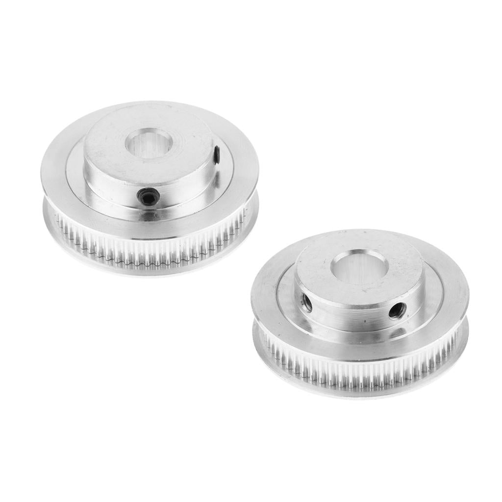 2PCS Aluminum Timing Belt Pulley 60Tooth for 3D Printer Inner Hole 8mm+10mm
