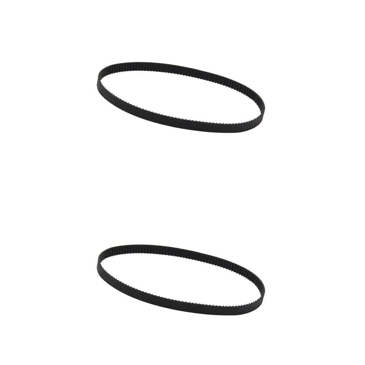 2 pcs 3D Printer Belt Closed Loop Rubber GT2 Timing Belt Black 400mm+852mm
