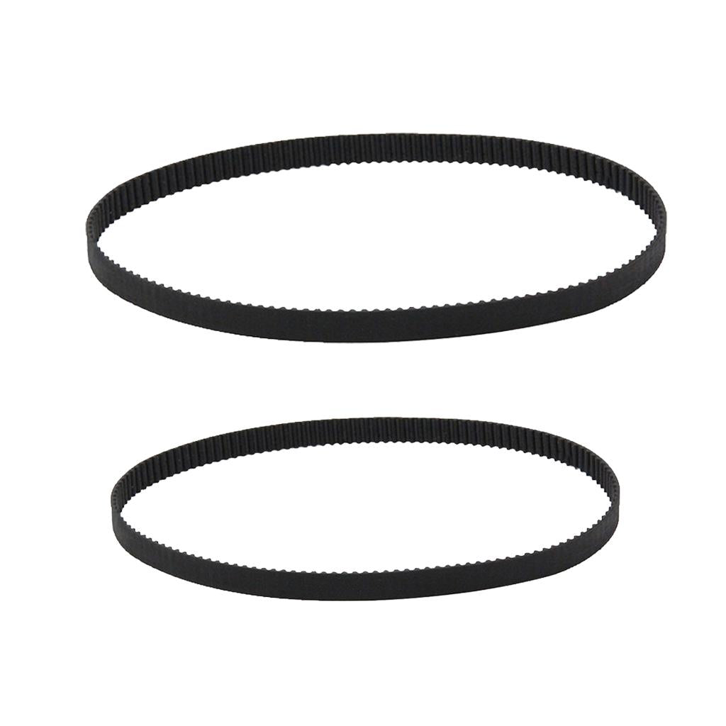 2 pcs 3D Printer Belt Closed Loop Rubber GT2 Timing Belt Black 400mm+852mm