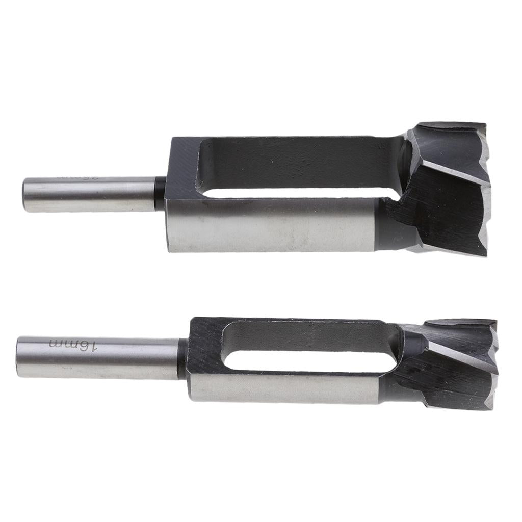 2PCS Tapered Snug Plug Cutters 13MM 1/2 Inch Shank 16mm+35mm Combo