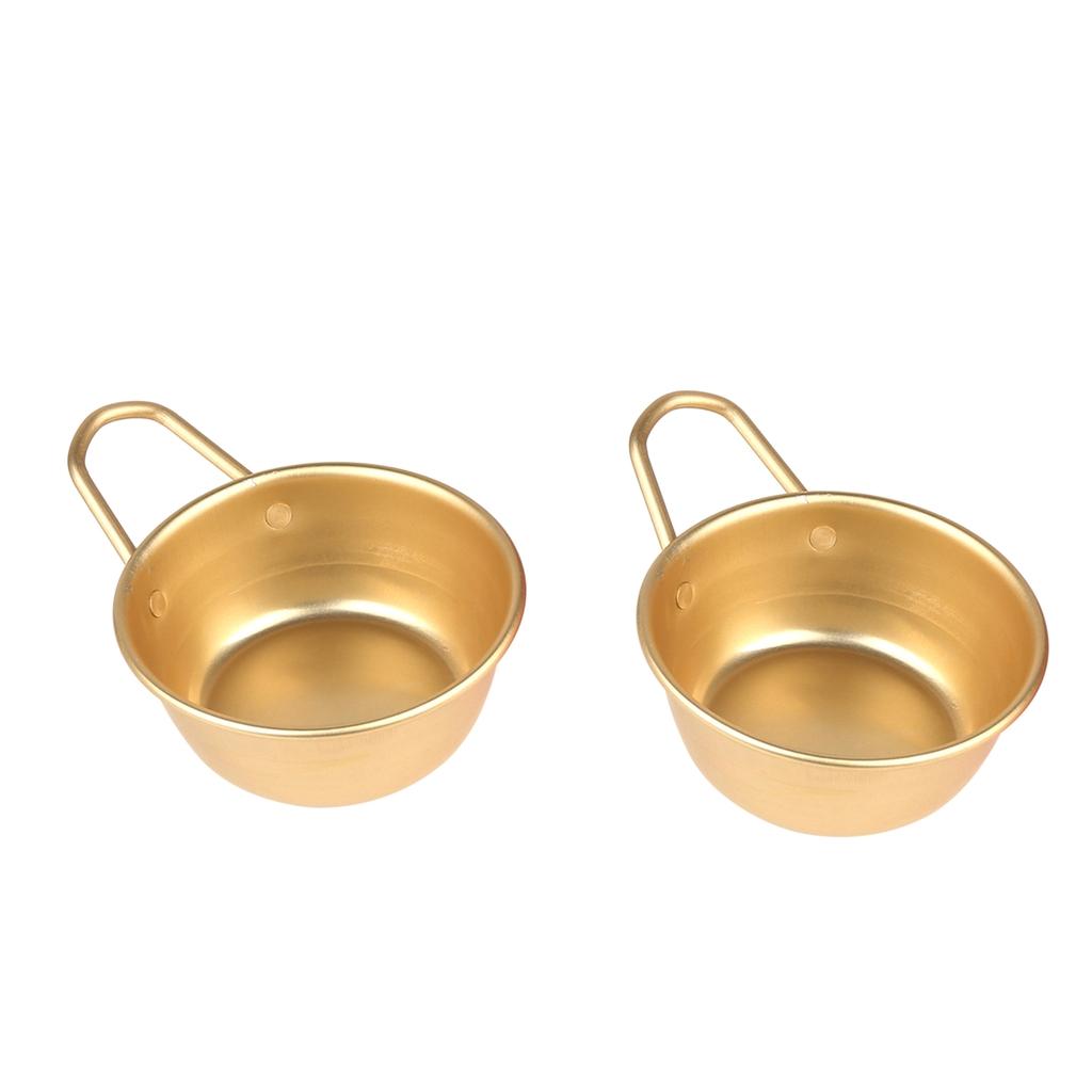 2Pcs Korean Traditional Rice Wine Cup Bowl Camping Makori Soup Ramen Handles