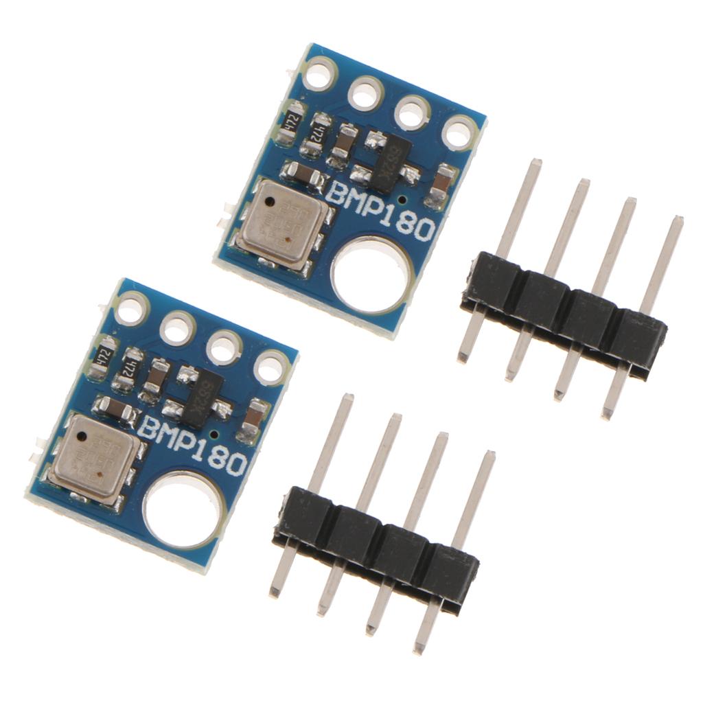 2x BMP180 Sensor Module,Temperature and Air Pressure Sensor,with Pin Header