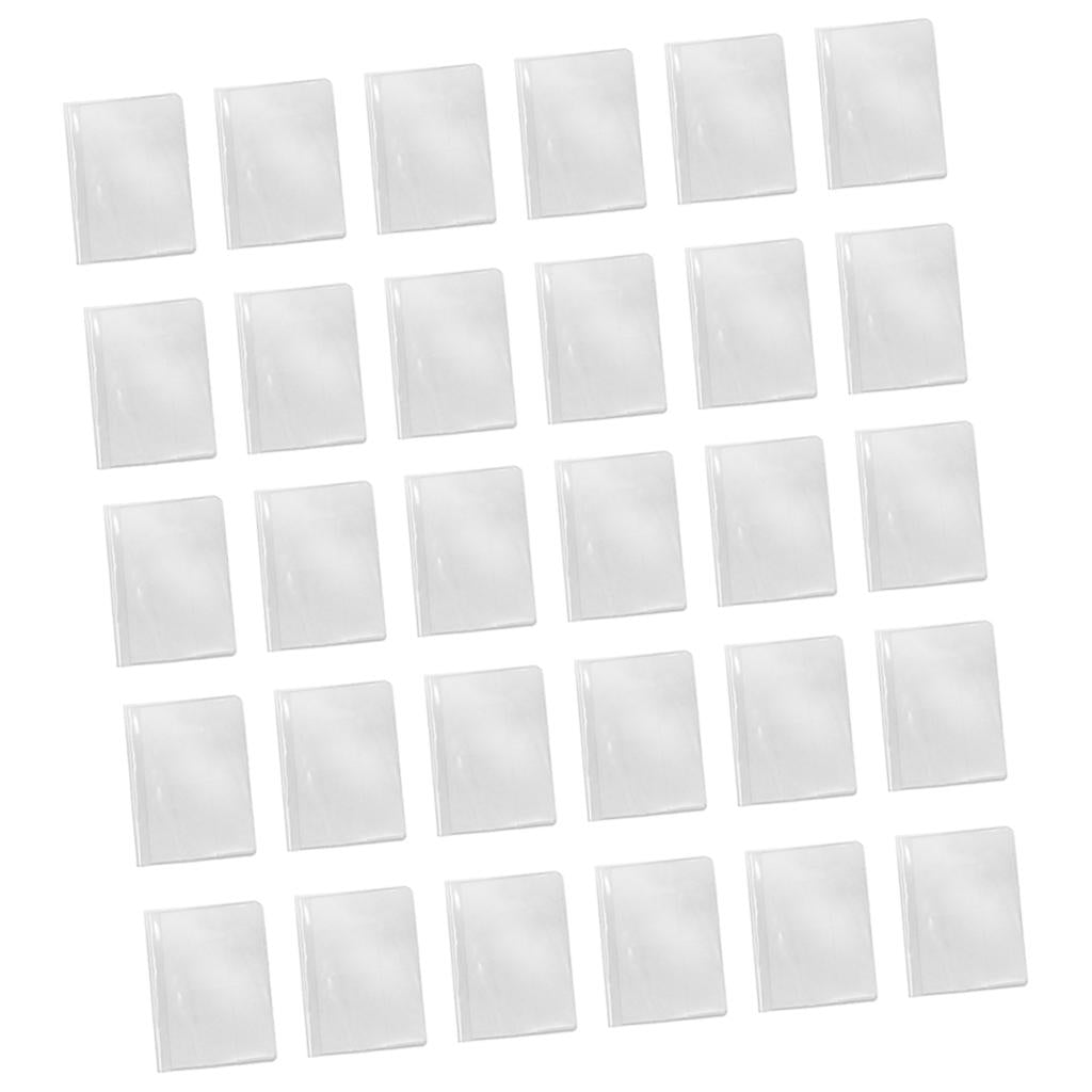 30Pack Waterproof Passport Cover Clear Plastic ID Card Protector Case Clear