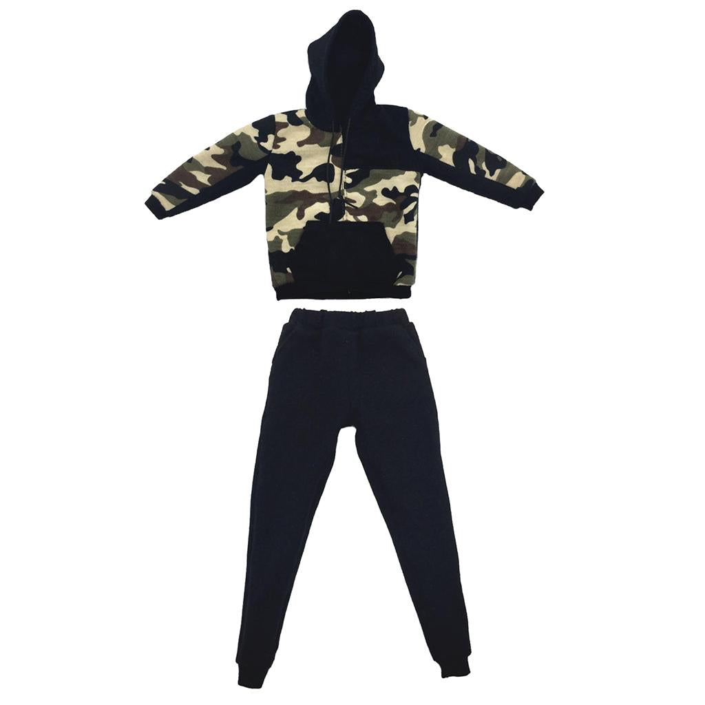 1/6 Scale Mens Camouflage Hoodie& Pants for 12'' Action Figure Doll