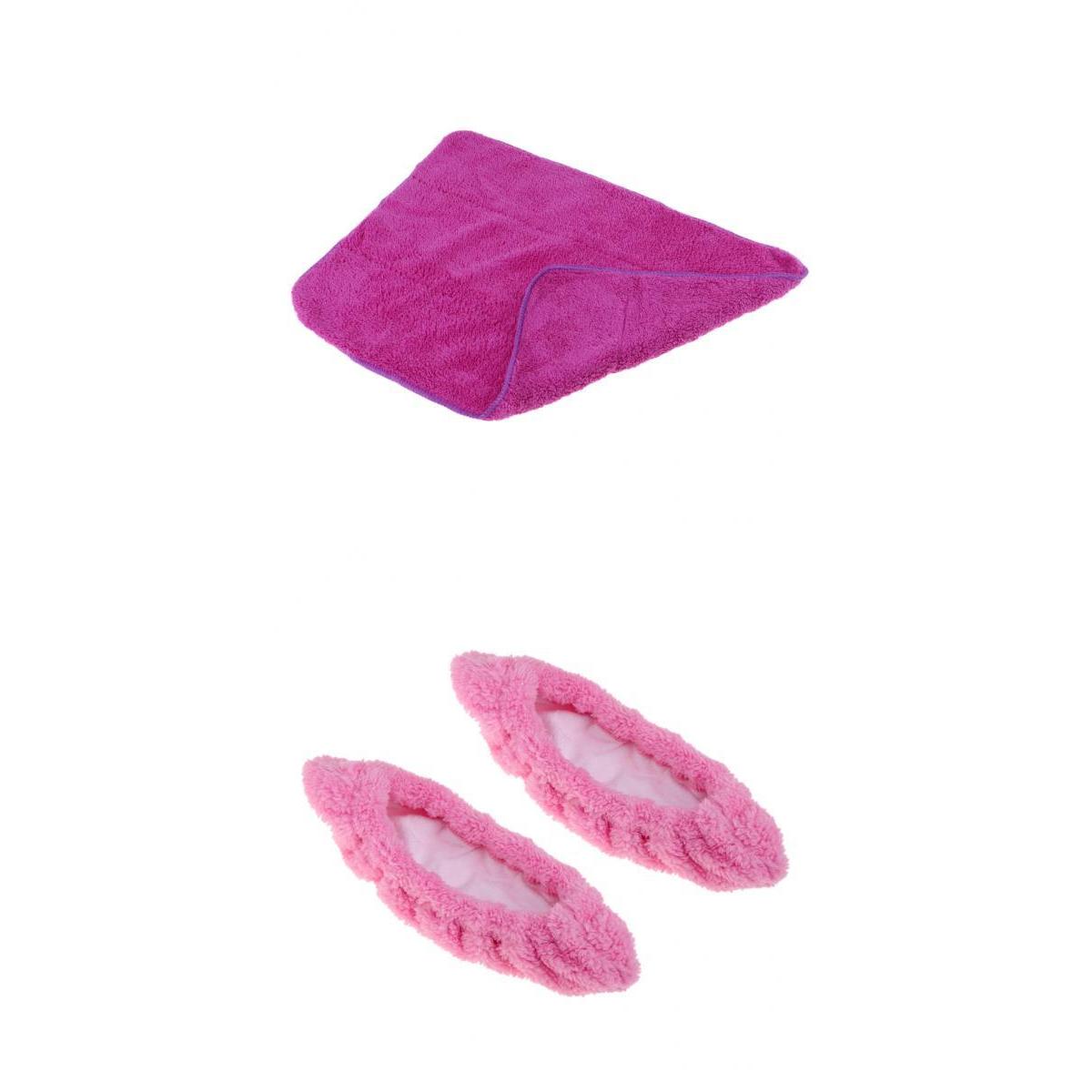1 Pair Ice Hockey Figure Skate Blade Cover Soakers Guards and Care Kit Towel Purple M