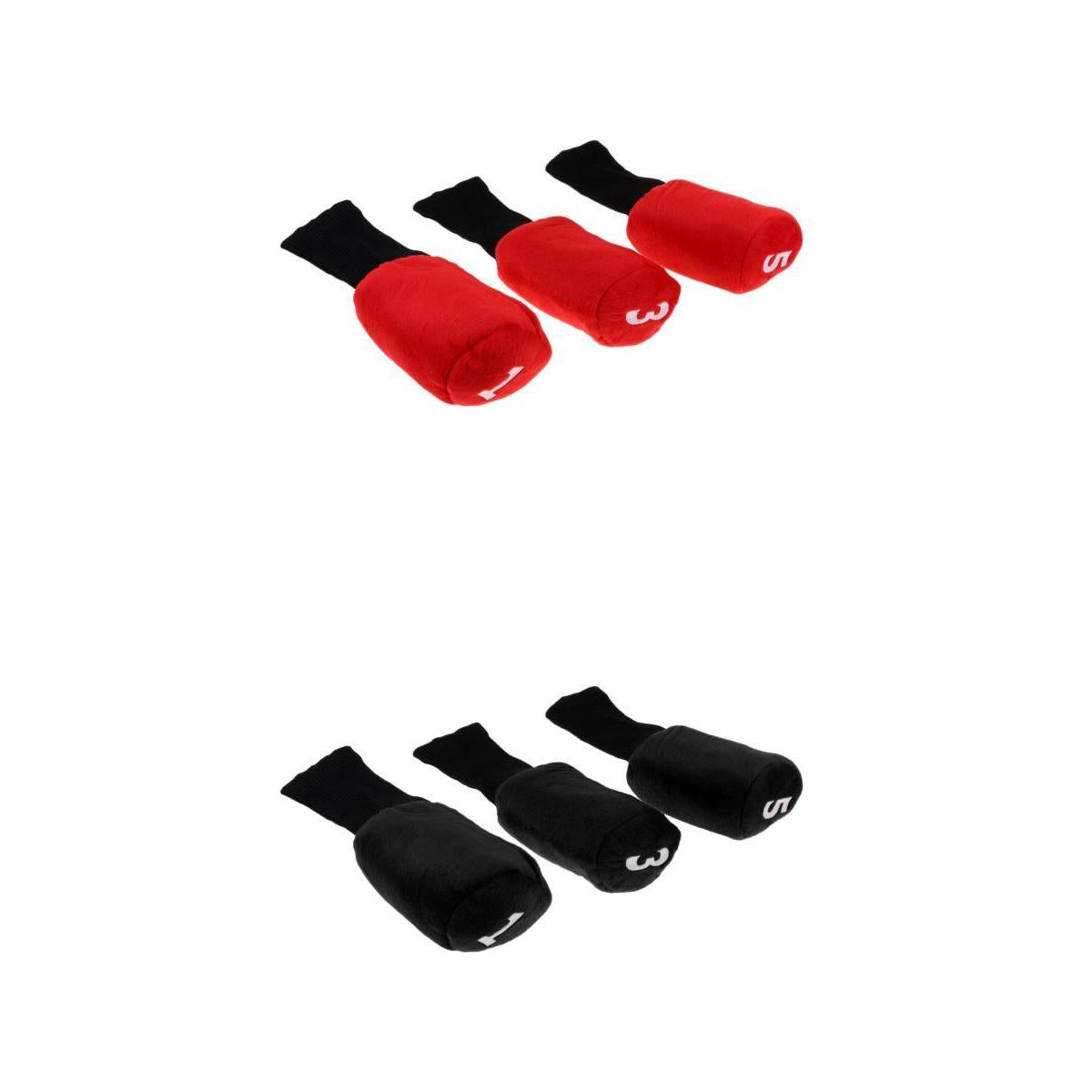 6pcs Long Neck Golf Club Head Cover Wood Headcover Accessories with Number