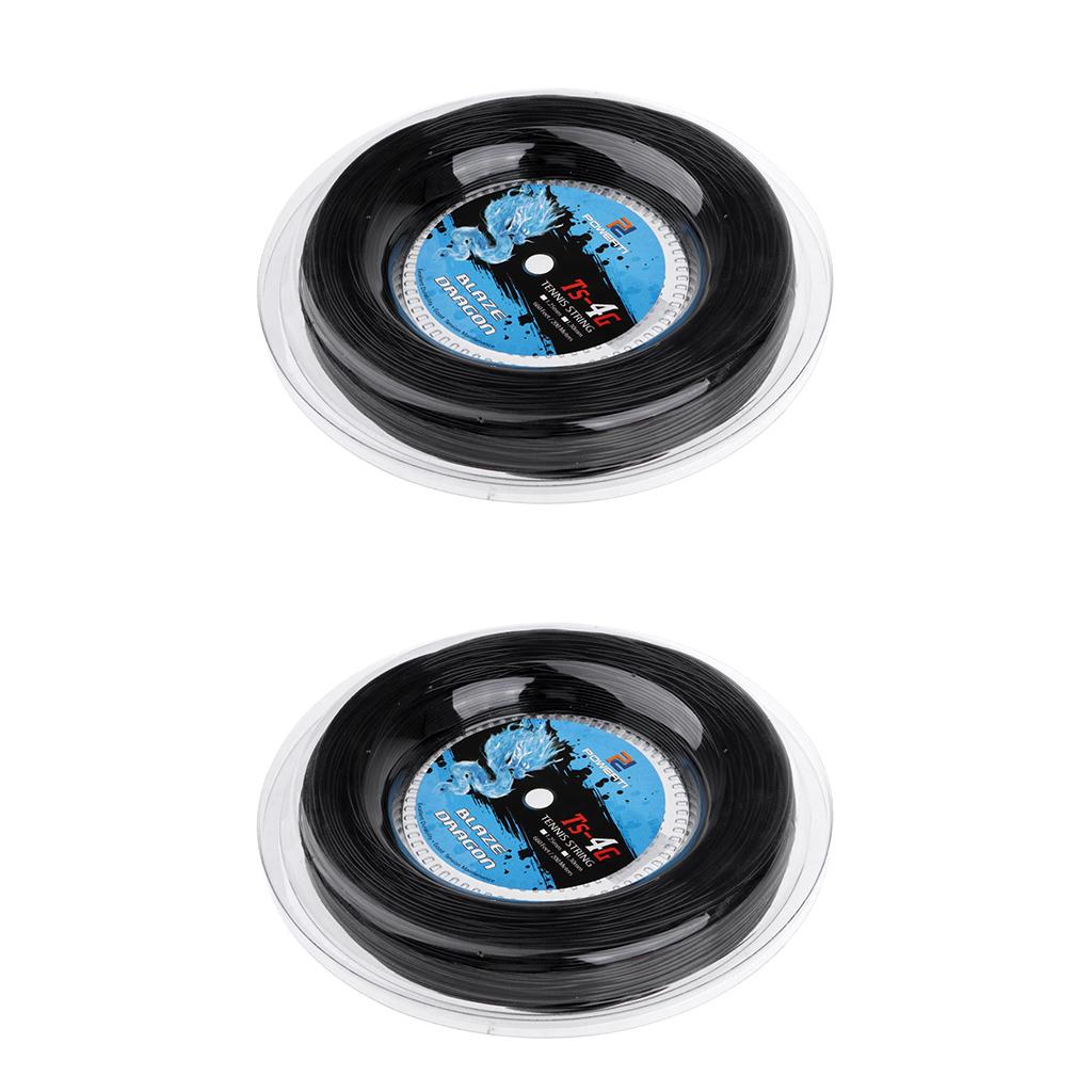 2 Rolls Polyester Tennis String Badminton Training Racket String 200m 1.25mm