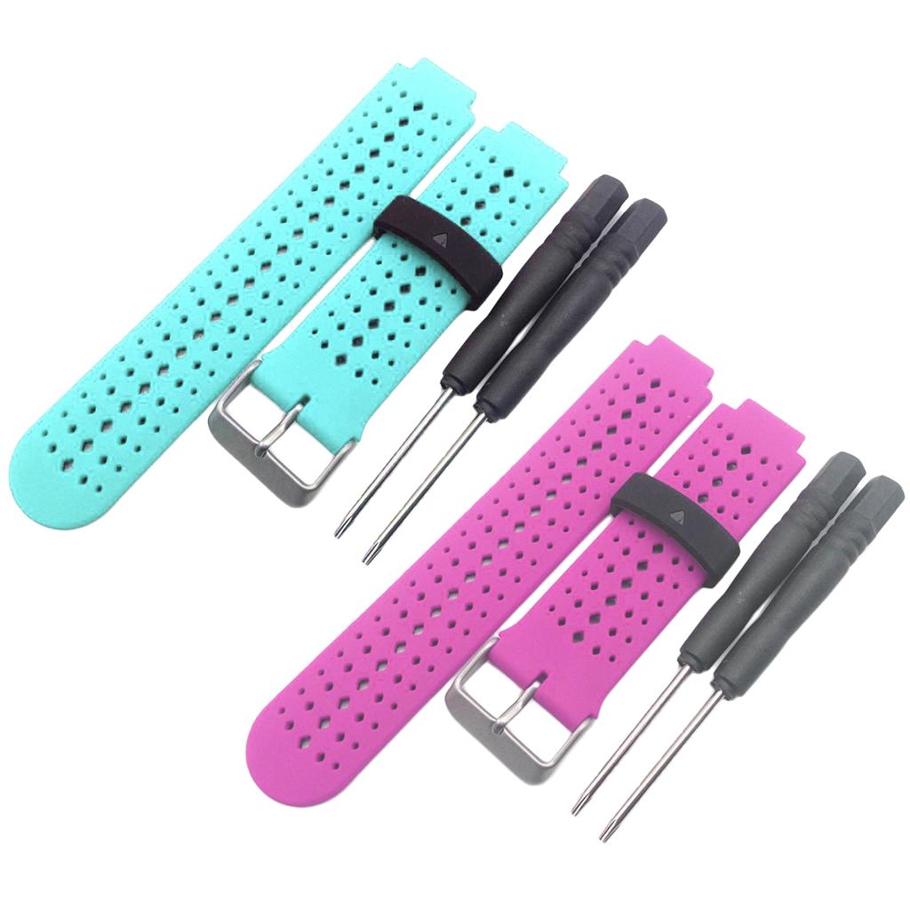 2 Pieces Replacement Band For Garmin Forerunner 220 230 235 620 Mint