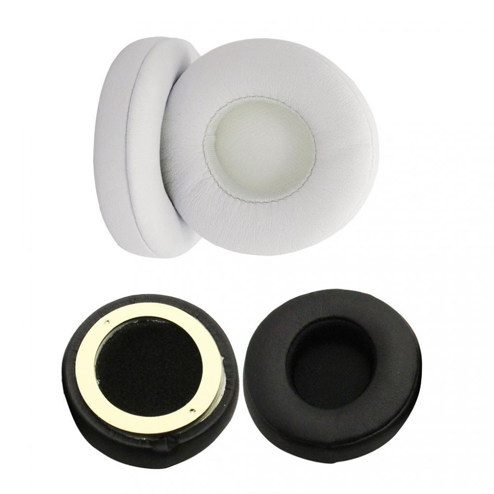 2Pair Ear Pads Cushions Replacement for Beats Solo 2 Solo 3 Black & White